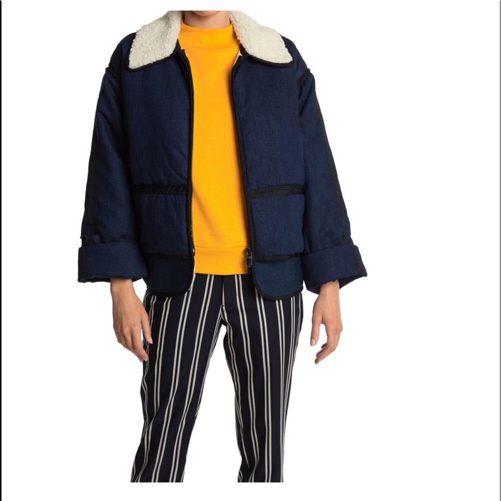 Scotch and soda padded denim bomber jacket - Picture 4 of 9